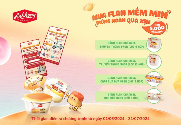 Mua bánh Flan Ánh Hồng, trúng ngàn quà xịn- Ảnh 3. Mua bánh Flan Ánh Hồng, trúng ngàn quà xịn- Ảnh 3.
