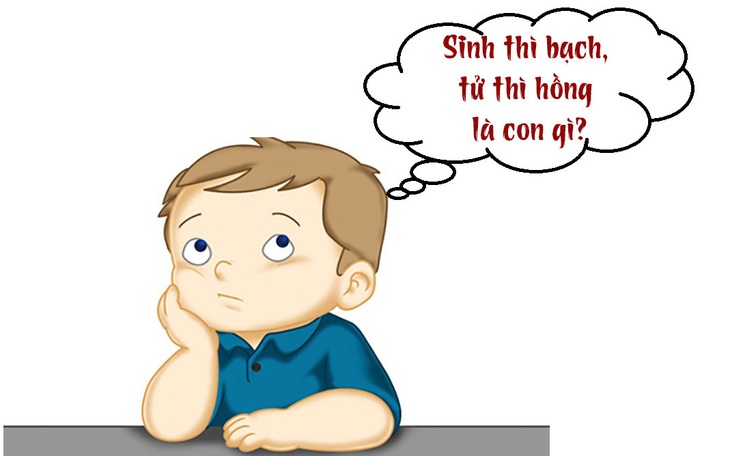 Sinh thì bạch, tử thì hồng là con gì?