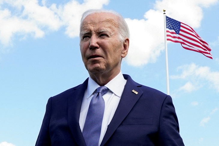 Tổng thống Mỹ Joe Biden trong ảnh chụp ở Belleau, Pháp hôm 9-6 - Ảnh: REUTERS