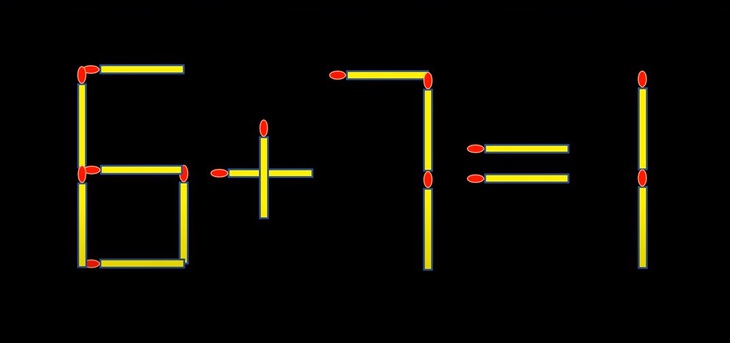 Thử tài IQ: Di chuyển hai que diêm để 9+1=6 thành phép tính đúng- Ảnh 3.