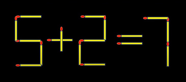 Thử tài IQ: Di chuyển hai que diêm để 8+7=2 thành phép tính đúng- Ảnh 4.