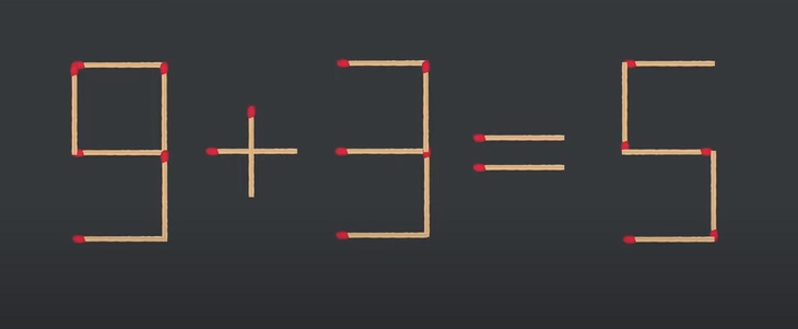 Thử tài IQ: Di chuyển hai que diêm để 6+7=1 thành phép tính đúng- Ảnh 5.