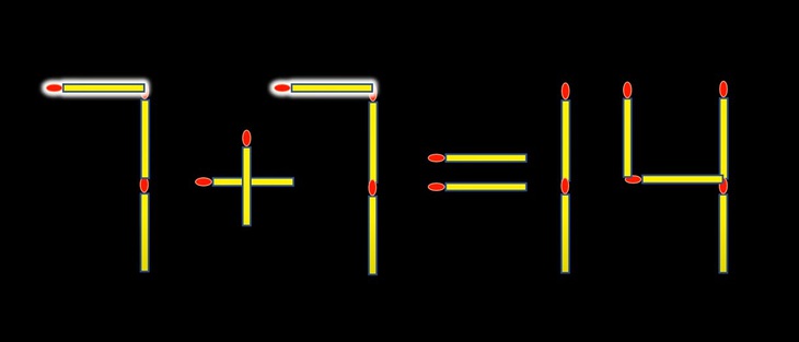 Thử tài IQ: Di chuyển hai que diêm để 1+1=19 thành phép tính đúng- Ảnh 2.
