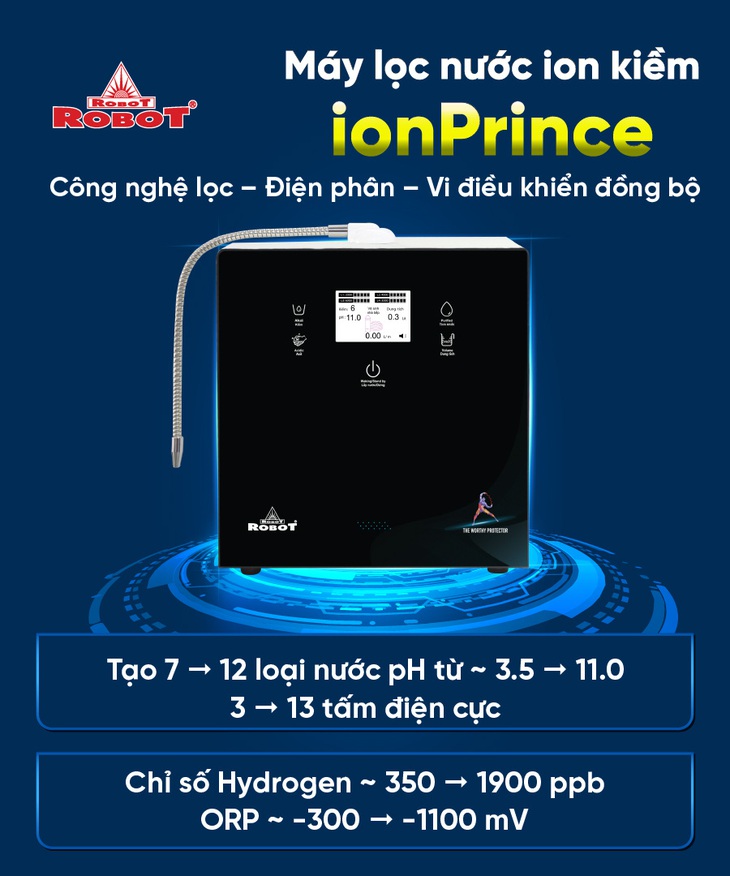 Máy lọc nước ion kiềm ionPrince đáp ứng nhu cầu đa dạng- Ảnh 3.