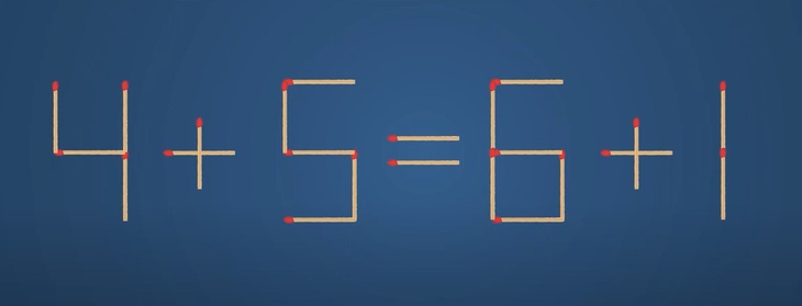 Thử tài IQ: Di chuyển một que diêm để 5+2=7+2 thành phép tính đúng- Ảnh 5.