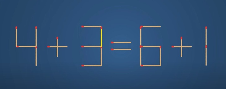 Thử tài IQ: Di chuyển một que diêm để 5+2=7+2 thành phép tính đúng- Ảnh 6.