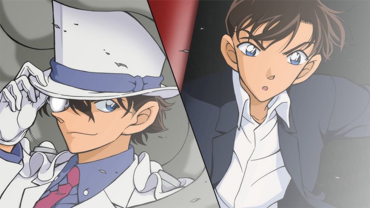 Tình tiết Conan (Shinichi) và Kaito Kid là anh em họ gây tranh cãi - Ảnh: ĐPCC