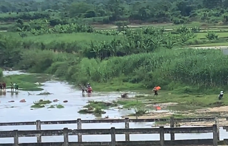 Khúc sông nơi hai anh em N. gặp nạn - Ảnh: TÂM PHẠM