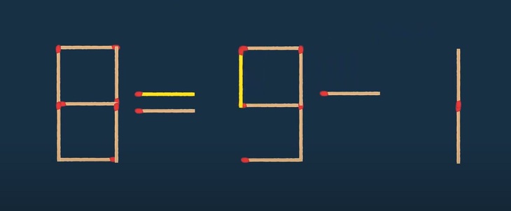 Thử tài IQ: Di chuyển hai que diêm để 4+4=9 thành phép tính đúng- Ảnh 6.