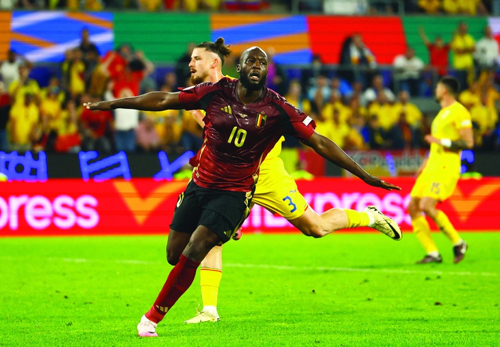 Lukaku và những lần ăn mừng... hụt tại Euro 2024. Ảnh: REUTERS