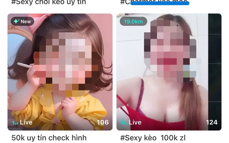 Sốc với chợ tình trên mạng - Kỳ 1: Livestream kèo sex chỉ 50.000 đồng