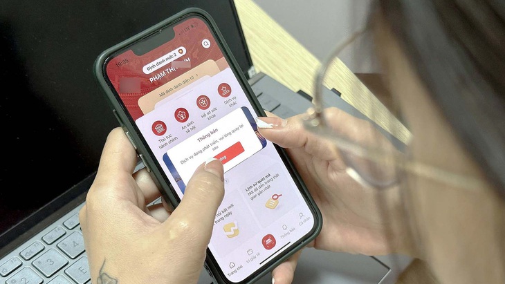 Tài khoản VNeID cá nhân được khuyến khích sử dụng cho nhiều dịch vụ - Ảnh: THÀNH CHUNG