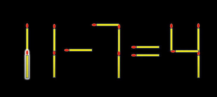 Thử tài IQ: Di chuyển một que diêm để 4+3=-7 thành phép tính đúng- Ảnh 6.