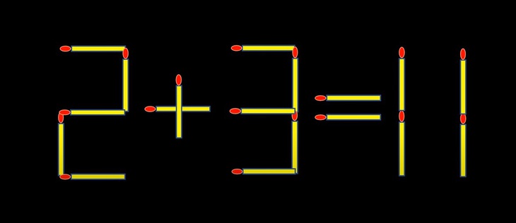 Thử tài IQ: Di chuyển hai que diêm để 5-5=1 thành phép tính đúng- Ảnh 5.