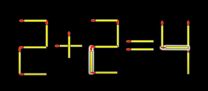 Thử tài IQ: Di chuyển hai que diêm để 5-5=1 thành phép tính đúng- Ảnh 6.