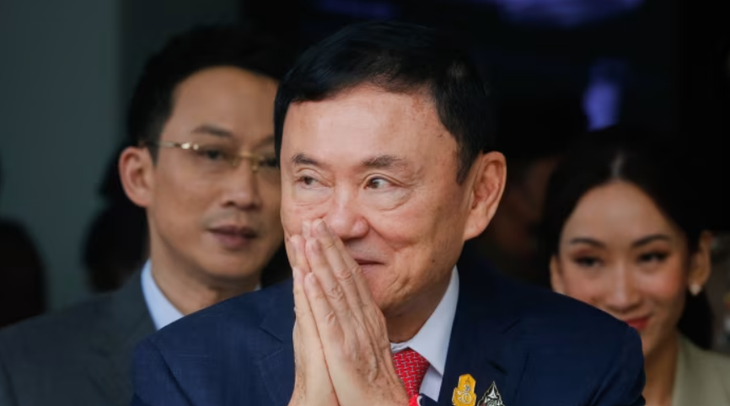 Cựu thủ tướng Thái Lan Thaksin Shinawatra - Ảnh: CHAIWAT SUBPRASOM/SOPA IMAGES VI