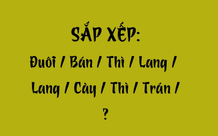 Thử tài tiếng Việt: Sắp xếp các từ sau thành câu có nghĩa (P113)