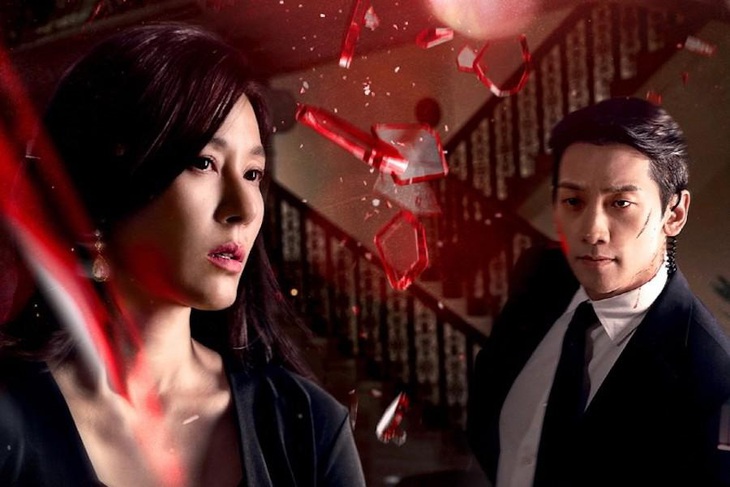 Kim Ha Neul và Bi Rain trong phim sắp ra mắt Red swan - Ảnh: Disney+