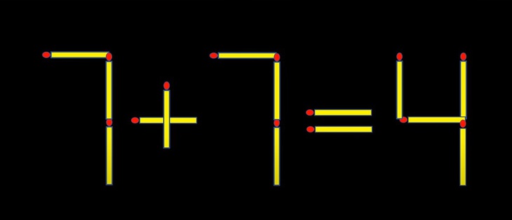 Thử tài IQ: Di chuyển một que diêm để 7+8=2 thành phép tính đúng- Ảnh 5.