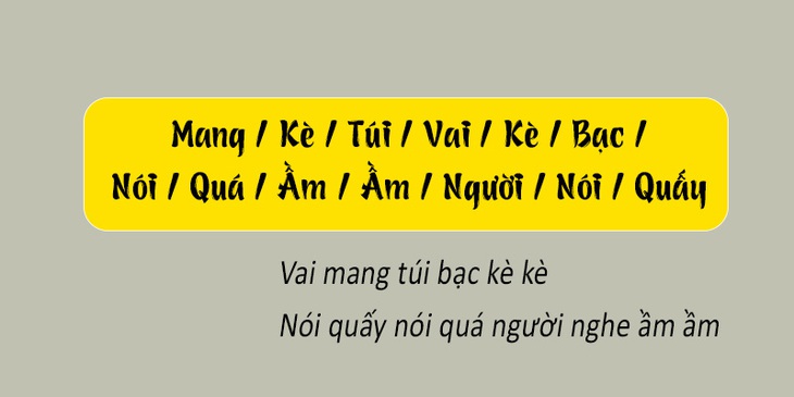 Thử tài tiếng Việt: Sắp xếp các từ sau thành câu có nghĩa (P119)- Ảnh 2.