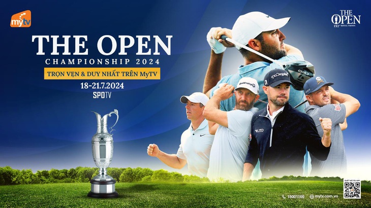 Xem trực tiếp Golf The Open 2024 duy nhất trên MyTV- Ảnh 1.