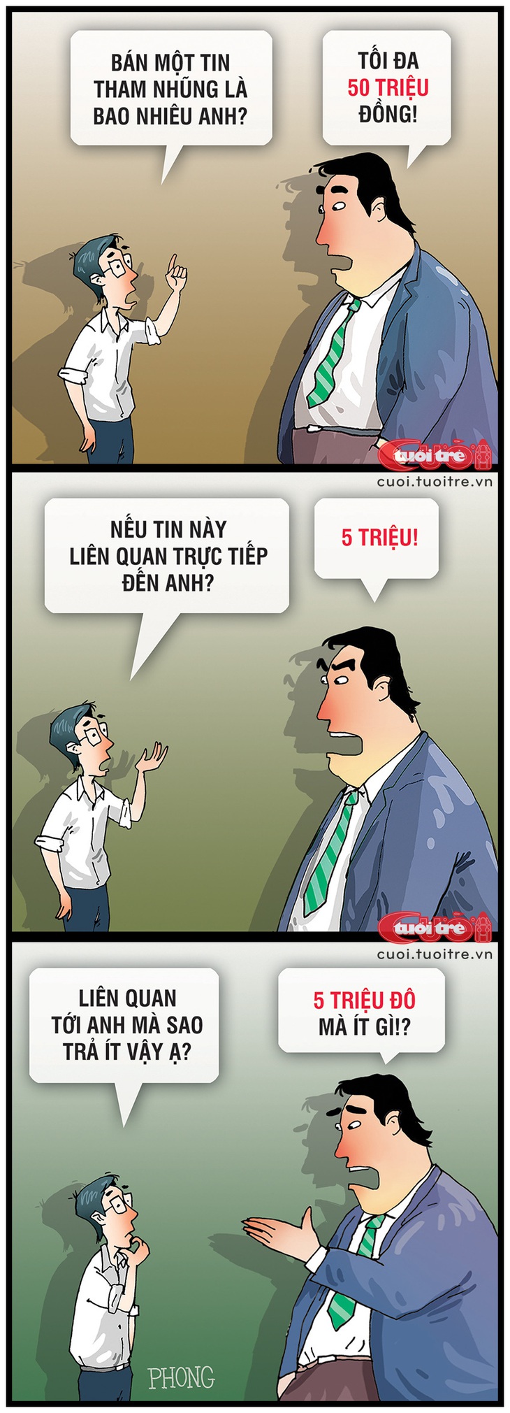 Quan tham điều chỉnh mức giá mua tin phòng chống tham nhũng- Ảnh 1. Mua tin phòng chống tham nhũng giá bao nhiêu? - Tranh: LAP