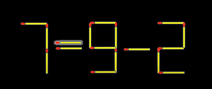 Thử tài IQ: Di chuyển một que diêm để 7-9=2 thành phép tính đúng- Ảnh 2.