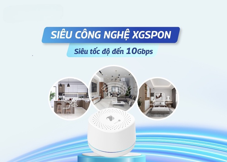 Đường truyền Internet thế hệ mới của VNPT tốc độ truyền tải tối đa lên tới 10 Gbps