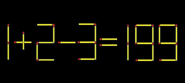 Thử tài IQ: Di chuyển một que diêm để 3+6=2 thành phép tính đúng- Ảnh 5.