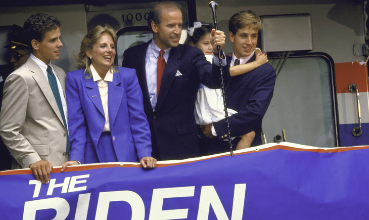 Ông Biden trong lần tranh cử tổng thống Mỹ đầu tiên vào năm 1987, nhưng chiến dịch lần đó thất bại vì một bê bối đạo văn - Ảnh: GETTY IMAGES