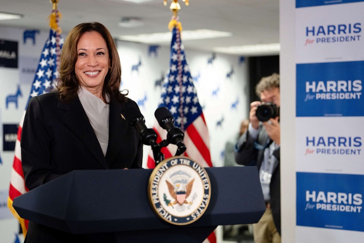 Phó tổng thống Mỹ Kamala Harris - Ảnh: AFP