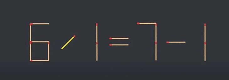 Thử tài IQ: Di chuyển một que diêm để 8+4=7-5 thành phép tính đúng- Ảnh 4.