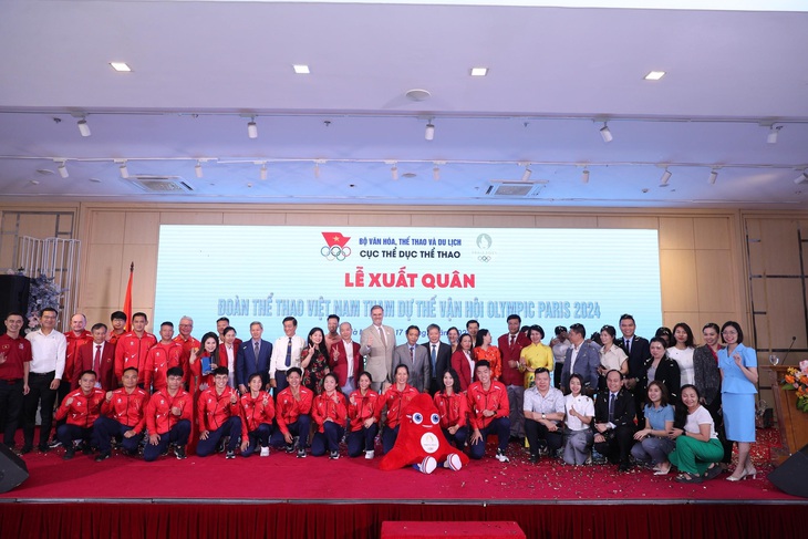 39 thành viên của Đoàn Thể thao Việt Nam chuẩn bị lên đường sang Pháp tranh tài tại Olympic Paris 2024