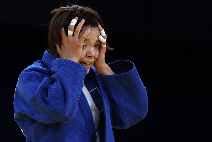 Uta Abe (Nhật Bản) không thể bảo vệ HCV judo hạng cân 52kg nữ tại Olypmic 2024 - Ảnh: REUTERS