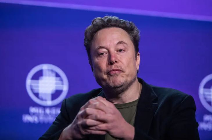 Tỉ phú Elon Musk chia sẻ video lồng tiếng giả giọng bà Kamala Harris - Ảnh: Getty Images