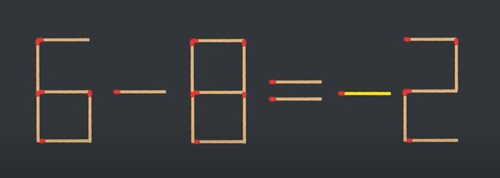Thử tài IQ: Di chuyển hai que diêm để 1+1=2+4 thành phép tính đúng- Ảnh 6.