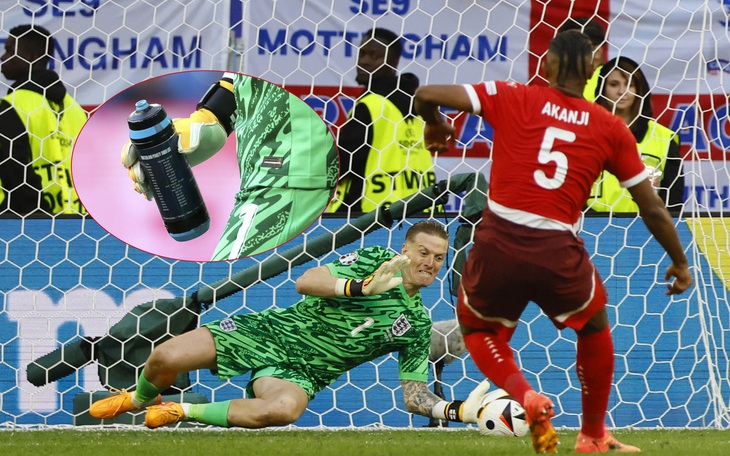 Bí mật trên chai nước của Pickford giúp tuyển Anh thắng Thụy Sĩ