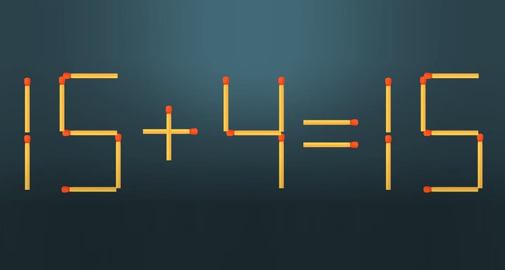 Thử tài IQ: Di chuyển một que diêm để 73+4=11 thành phép tính đúng- Ảnh 3. Thử tài IQ: Di chuyển một que diêm để 73+4=11 thành phép tính đúng- Ảnh 3.