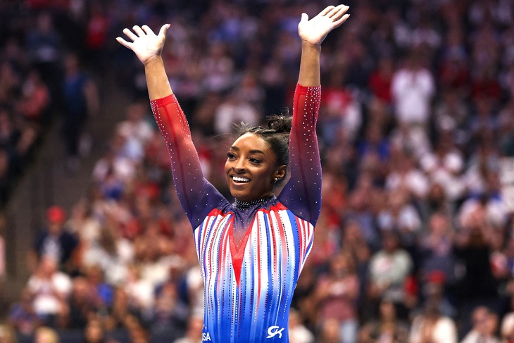 Simone Biles - một trong những VĐV TDDC vĩ đại nhất lịch sử Olympic - Ảnh: REUTERS