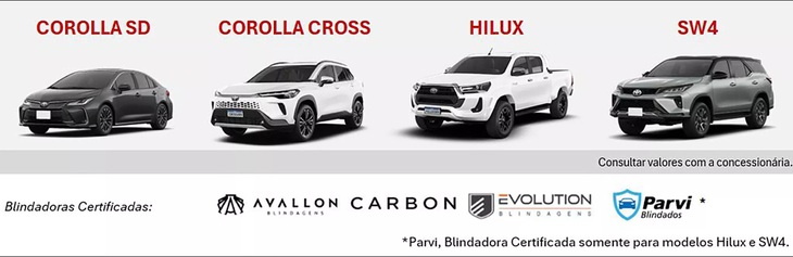 Toyota bất ngờ công bố bản chống đạn cho Corolla Cross, Hilux, Fortuner và Corolla - Ảnh 2.