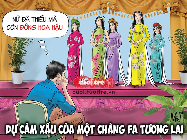 Chàng trai buồn vì thiếu nữ nhưng... thừa hoa hậu - Ảnh 1.