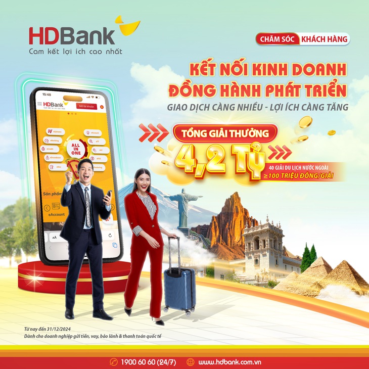 Cơ hội du lịch khám phá thế giới cùng HDBank - Ảnh 2.