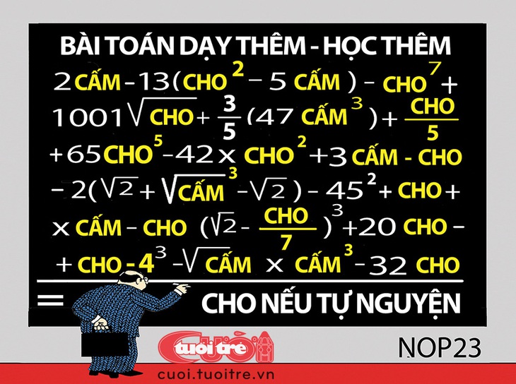 Đáp án bài toán dạy thêm - học thêm là gì? - Ảnh 1.