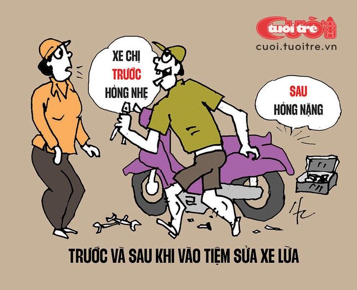 Tiệm sửa xe: Có sửa nhưng không đáng kể - Ảnh 1.