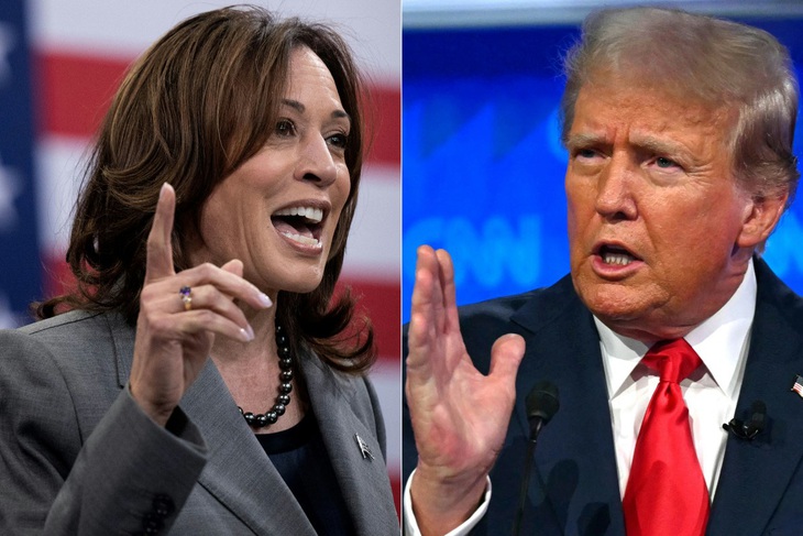 Phó tổng thống Mỹ Kamala Harris khẳng định vẫn muốn tranh luận với đối thủ Donald Trump trên kênh ABC - Ảnh: AFP