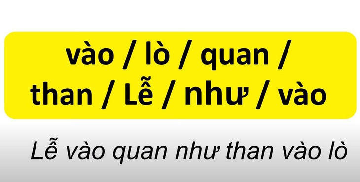 Thử tài tiếng Việt: Sắp xếp các từ sau thành câu có nghĩa (P127) - Ảnh 1.