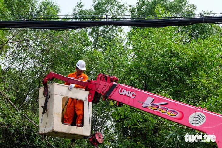 TP.HCM đảm bảo an toàn điện ở huyện Cần Giờ và Nhà Bè mùa mưa bão - Ảnh 1.