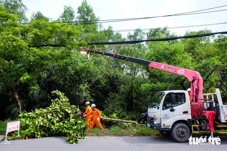 TP.HCM đảm bảo an toàn điện ở huyện Cần Giờ và Nhà Bè mùa mưa bão - Ảnh 3.