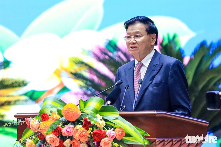 Tổng Bí thư Lào Thongloun Sisoulith tái đắc cử Chủ tịch nước - Ảnh 1.