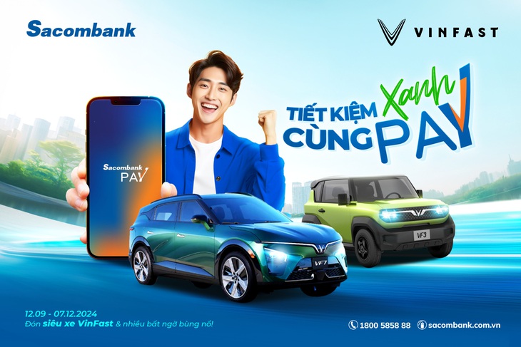 Tiết kiệm xanh đón xe sang Vinfast cùng Sacombank Pay - Ảnh 1.